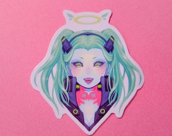 Rebecca Cyberpunk Edgerunners - 3" Glossy Vinyl Sticker
