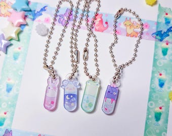 Kawaii Pills 1" Acrylic Charm