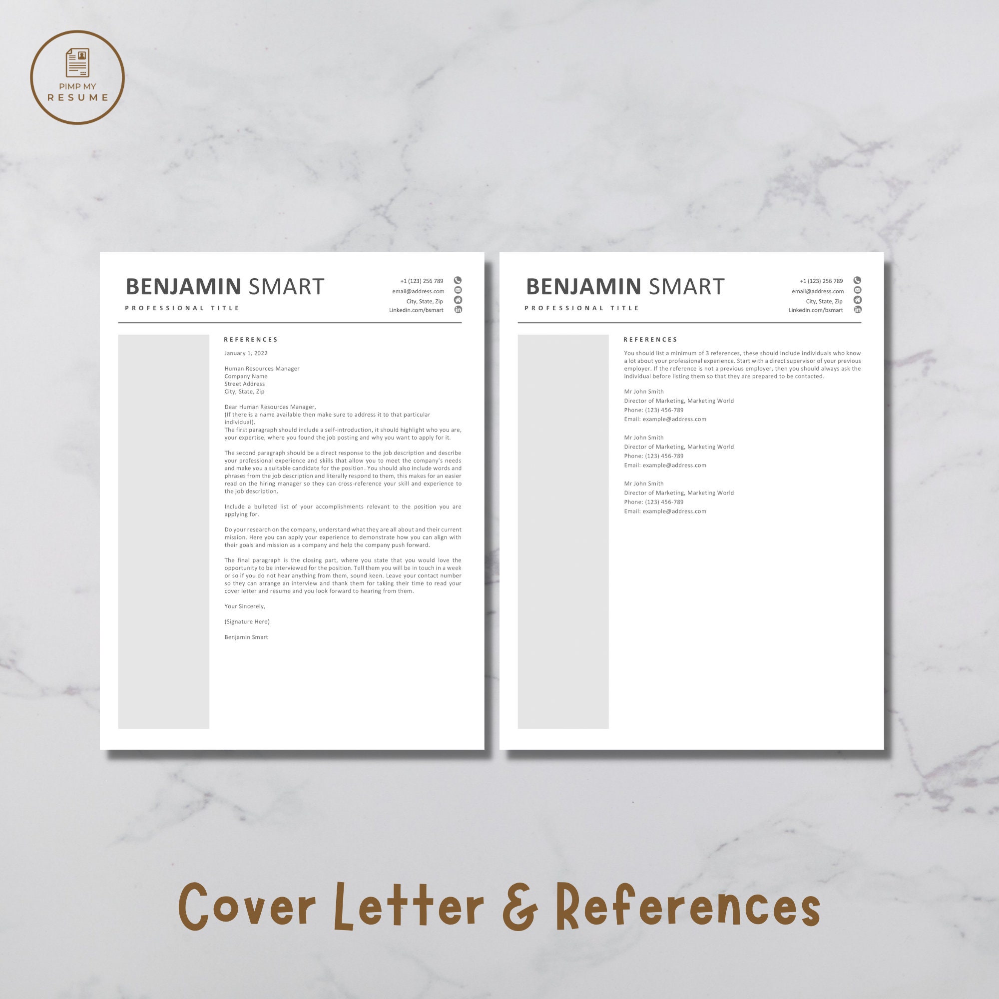 CV Template for Word | Resume Template | Microsoft Word | Simple | Easy