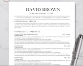 Professional CV Template for Word | Easy to Edit Resume (Instant Download)
