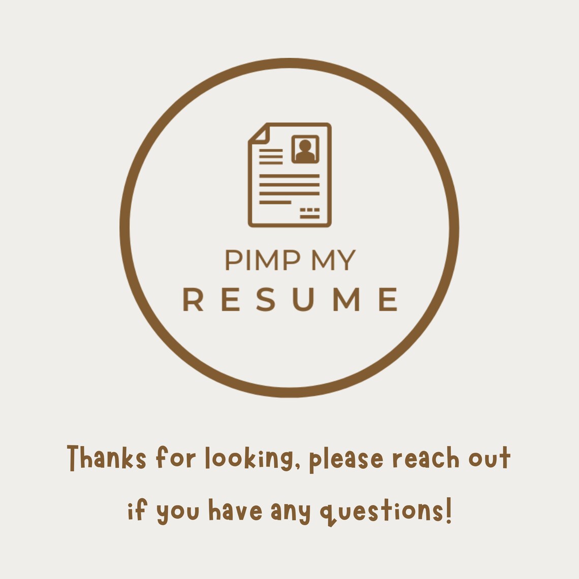Resume Template For Word CV Template Microsoft Word Etsy