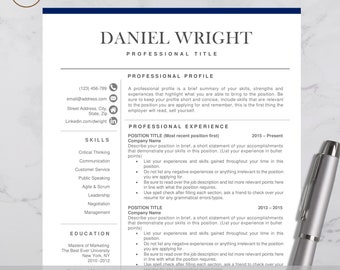 CV-mall för Word | CV-mall | Microsoft Word | Enkel | Lätt att redigera | Curriculum Vitae | Professionell | Direktnedladdning | Storbritannien