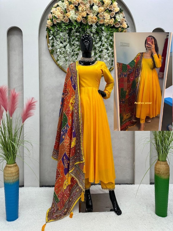 Buy Haldi Thofa Angrakha Drape Kurti with Pants by Designer DEEP THEE  Online at Ogaan.com