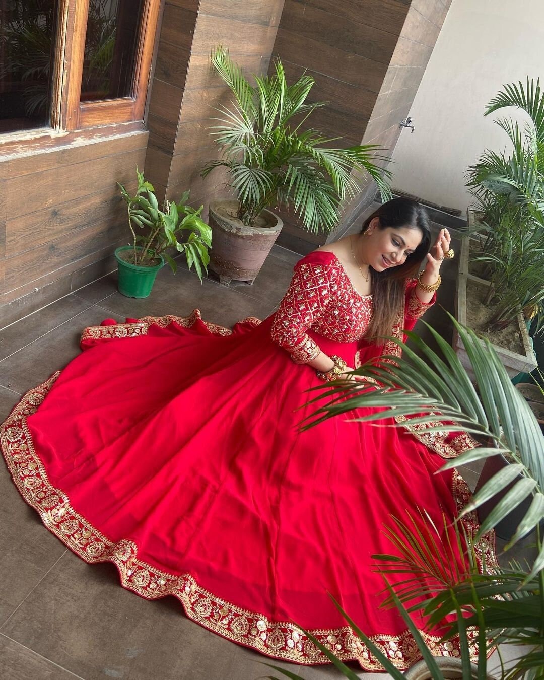 heavy long frock