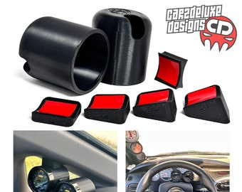Dual gauge pod mount 52mm 4X viewing angles steering column dash cluster