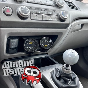 Dual gauge pod mount for 2006-2011 Civic 8th gen lower storage trim
