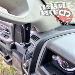 Custom phone mount for 2010-2018 Ram grab handle cap bolt on