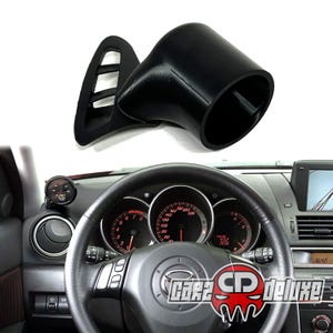 Single gauge pod mount for 2004-2008 Mazda 3 functional defrost vent