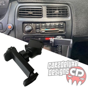 Custom phone mount for 1995-1998 Nissan 240 SX S14 replaces factory blank button