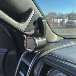 Single gauge pod mount for 2019-2027 Ram grab handle cap bolt on