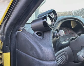 Dual gauge pod mount for 1994-2004 Mustang functional defrost vent