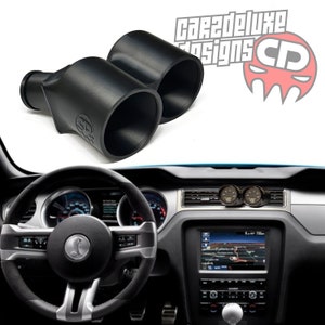 Dual gauge pod mount for 2010-2014 Mustang Replaces 12v plug
