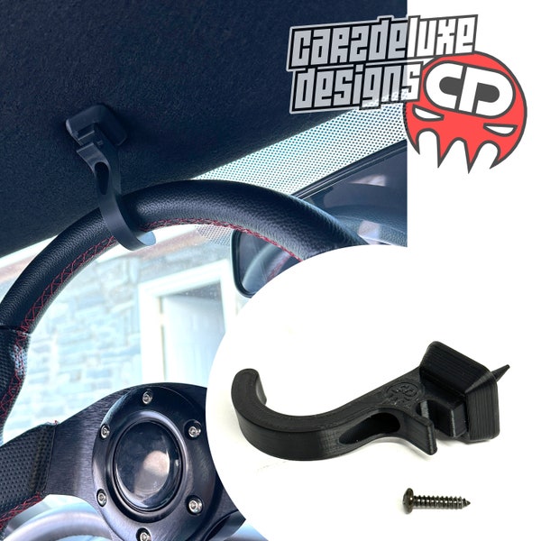 Quick release hook visor clip steering wheel mount fits Mustang 85-04