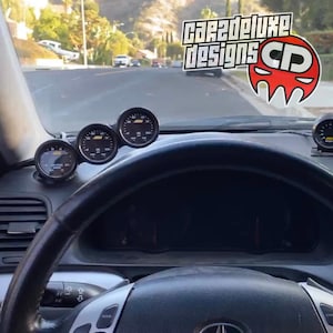 Triple gauge pod mount for 2004-2008 Acura TSX functional defrost vent