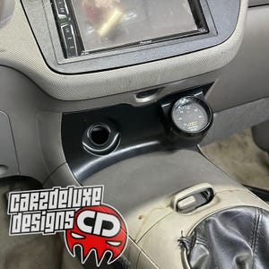 Single gauge pod mount for 2002-2006 Acura RSX lower 12V cover trim bezel