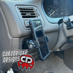Custom phone mount for 1996-2000 Civic EK replaces lower factory blank button