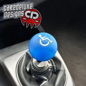 Handicap shift knob threaded stl files for 3d printing M8X1.25 M10X1.25 M10X1.50 M12X1.25 M12X1.5 M12X1.75