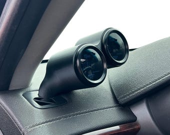 Dual gauge pod mount for 2009-2015 Cadillac CTS CTS-V functional defrost vent