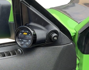 Single gauge pod mount for 2010-2014 Mustang mirror trim 52mm snap in