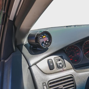 Single gauge pod mount for 01-07 EVO 7 8 9 Lancer functional defrost vent