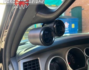 Dual Gauge pod mount for 2007-2012 Tundra A-pillar grab handle cap