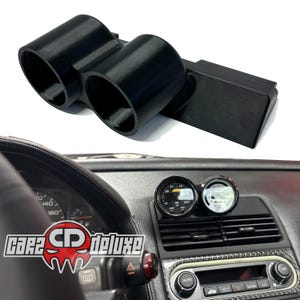 Dual gauge pod mount for 1990-2005 Acura NSX replaces factory clock