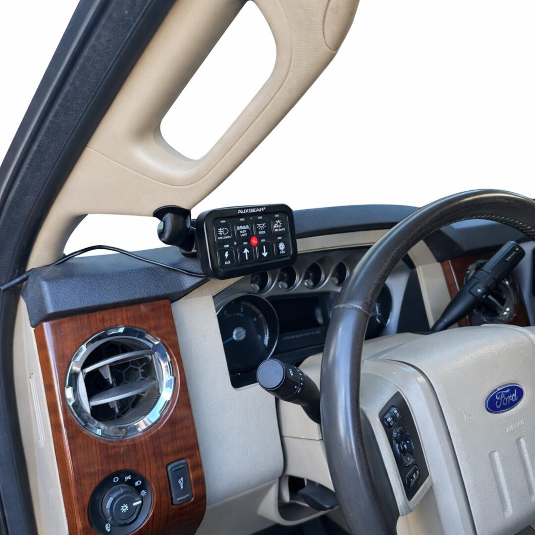 Custom Auxbeam Mount for 2011-2016 F250 F350 8 or 6 Gang A-pillar Bolt ...