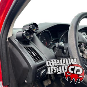 Dual gauge pod mount for 2012-2018 Focus ST RS functional defrost vent