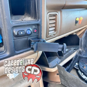 Custom Phone mount for 1999-2006 Silverado Sierra Tahoe Yukon Replaces button