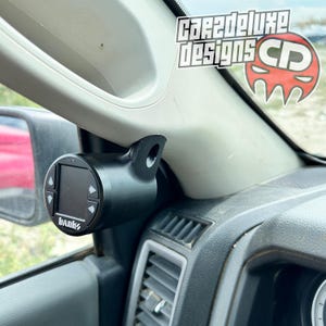 Single gauge pod mount for 2010-2018 Ram grab handle cap bolt on