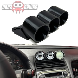 Triple gauge pod mount for 1990-2005 Acura NSX replaces factory clock