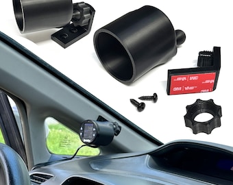 Pivot gauge pod mount Swivel Screw on and adhesive secure adjustable viewing