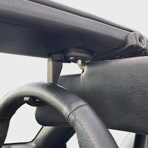 Custom steering wheel hook for 1990-2004 Mazda Miata MX5 NA NB Sun visor spacer