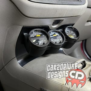 Triple gauge pod mount for 2002-2006 Acura RSX lower 12V cover trim bezel