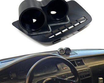 Dual 52mm gauge pod mount for 1992-1995 Civic EG center defrost vent