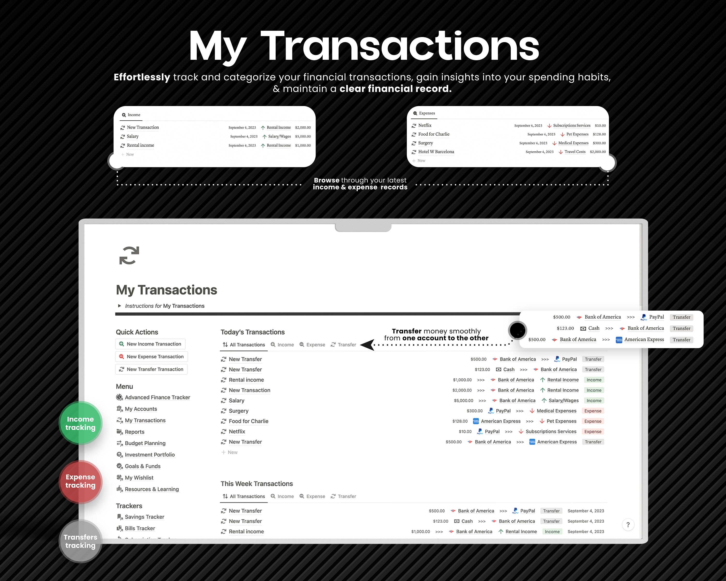 Notion Template Finance Tracker Income Expense Planner Budget Dashboard Notion Template Finance Tracker Income Expense Planner Budget Dashboard