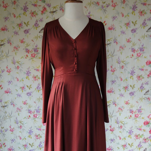 Cherry Color Dress Etsy