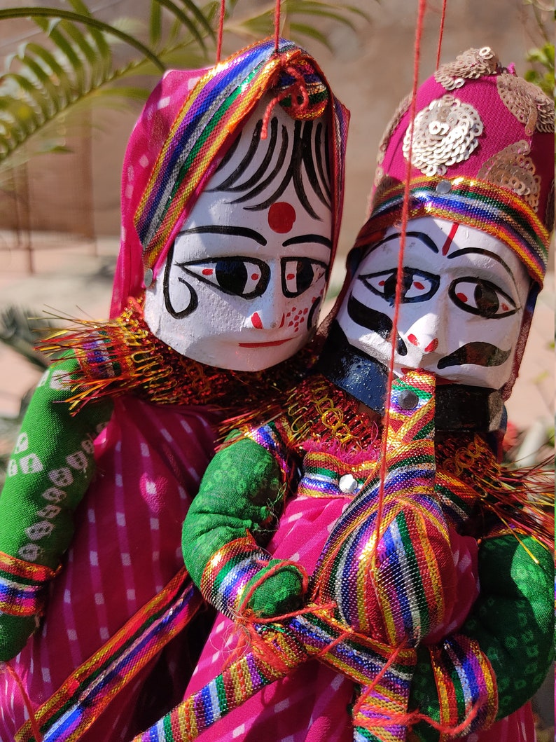 Kathputli Puppets Traditional Indian Puppet Etsy