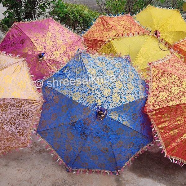 Mini Umbrella For Decoration Wedding Decoration Umbrellas, Diwali Mehndi Sangeet Haldi Decor Party Parasol Decor Handmade Parasol Sun