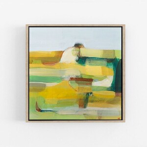 SMALL LANDSCAPE PAINTING- abstract expressionist painting- abstract painting 12x12- desert abstract painting- small abstract nature painting