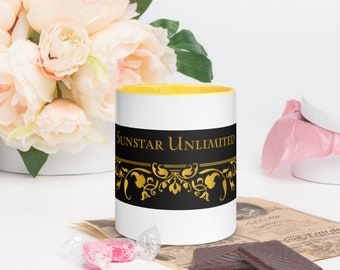 Personalized Ceramic Mug | Colorful Rim, Handle & Inside
