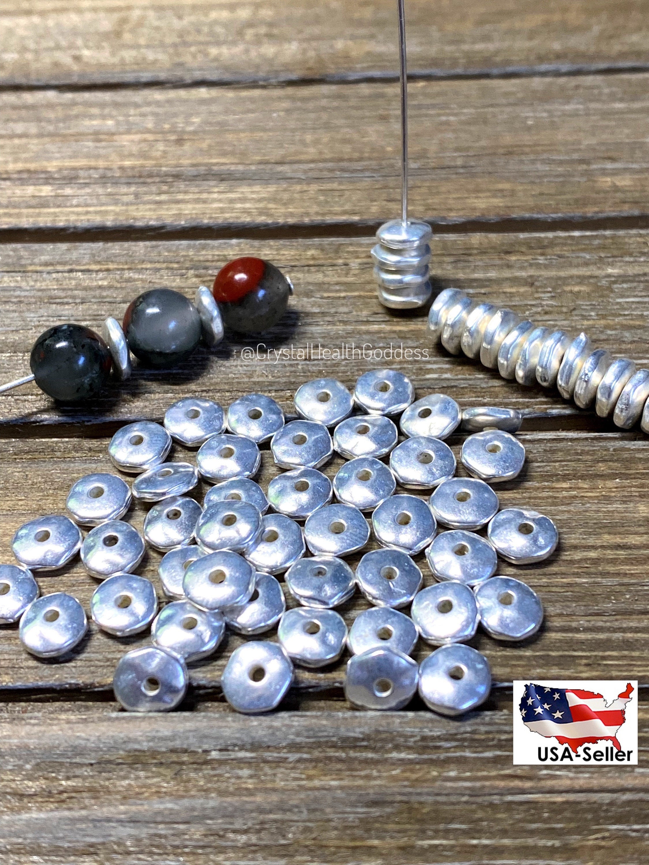 Sterling Silver Nugget Beads - 7.5mm X 5mm – Creating Unkamen