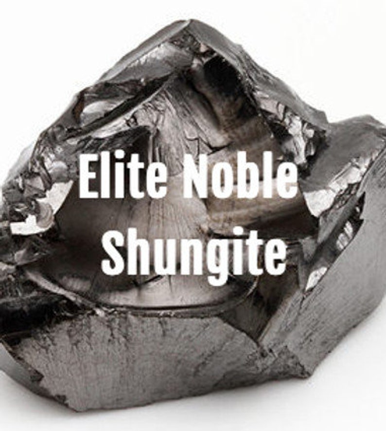 May include: A close-up of a dark gray, rough, and irregularly shaped piece of Elite Noble Shungite.
