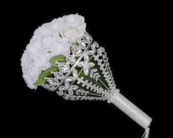SPILLA ALLA MODA strass fascia ago toracico spilla ornamento pro donna