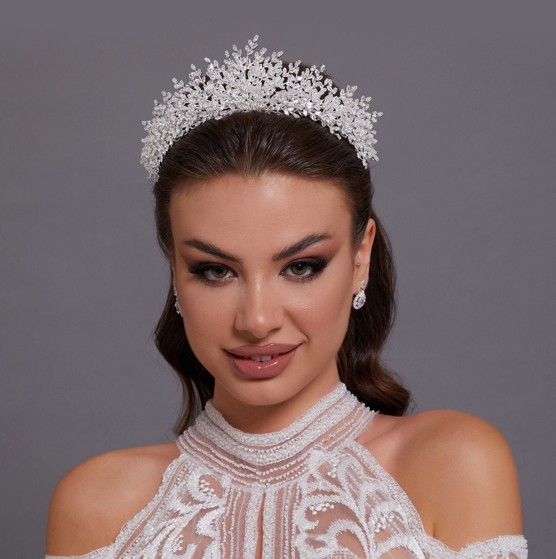 sparkly headpiece for wedding
