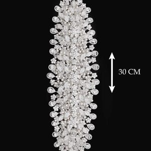 Swarovski Luxury headpiece, crystal wedding headpiece, wedding tiara,bridal wedding hair accesories silver swarovski hair clip image 2