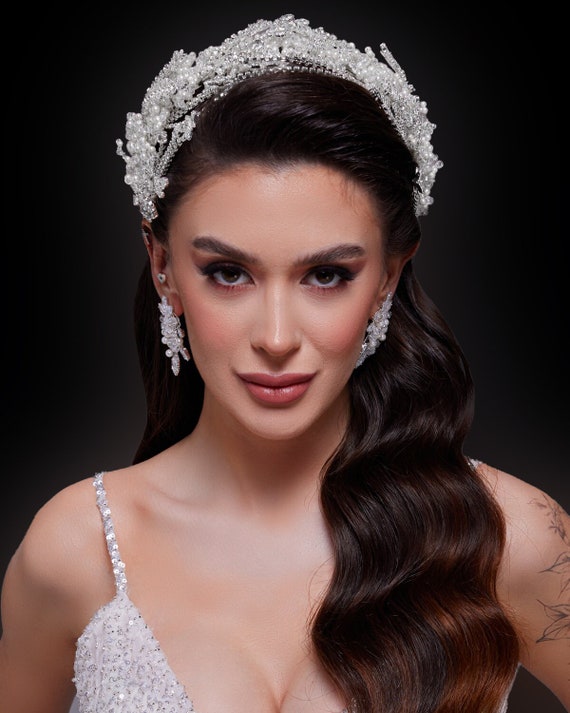 Swarovski Luxury Headpiece, Crystal Wedding Headpiece 