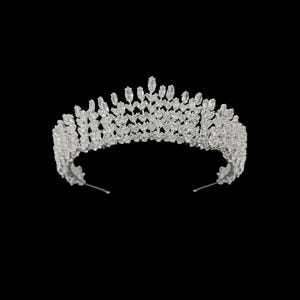 Swarovski Zircon luxury Headpiece, Bride crown, Bridal Tiaras, Silver , Weddings , Engagement Crowns, Crystal Crowns ,Hair Accessories