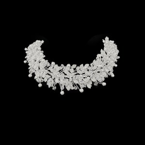 Swarovski Zircon luxury Headpiece, Bride crown, Bridal Tiaras, Silver , Weddings , Engagement Crowns, Crystal Crowns ,Hair Accessories