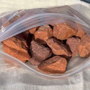 1 lb Sedona Red Rock, Size 1-3in, Cathedral Rock Vortex, Natural Shaman Stones, Vase Filler, Decorative Stones, Terrarium, Landscape Rock